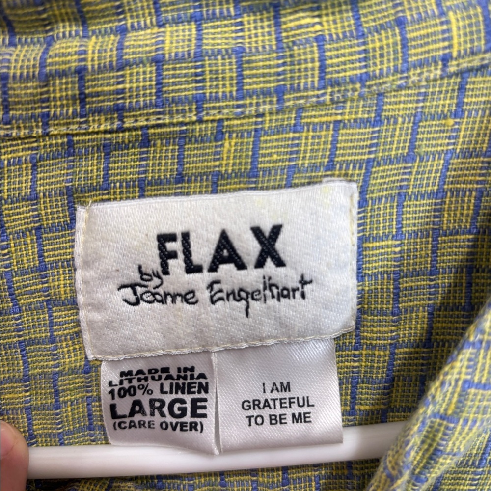 Flax Green Plaid Casual Button Down Shirt - Picture 4 of 7